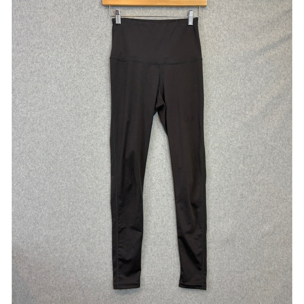 Queenieke Athletic Leggings Black High Waisted Compression Yoga Workout Size XS